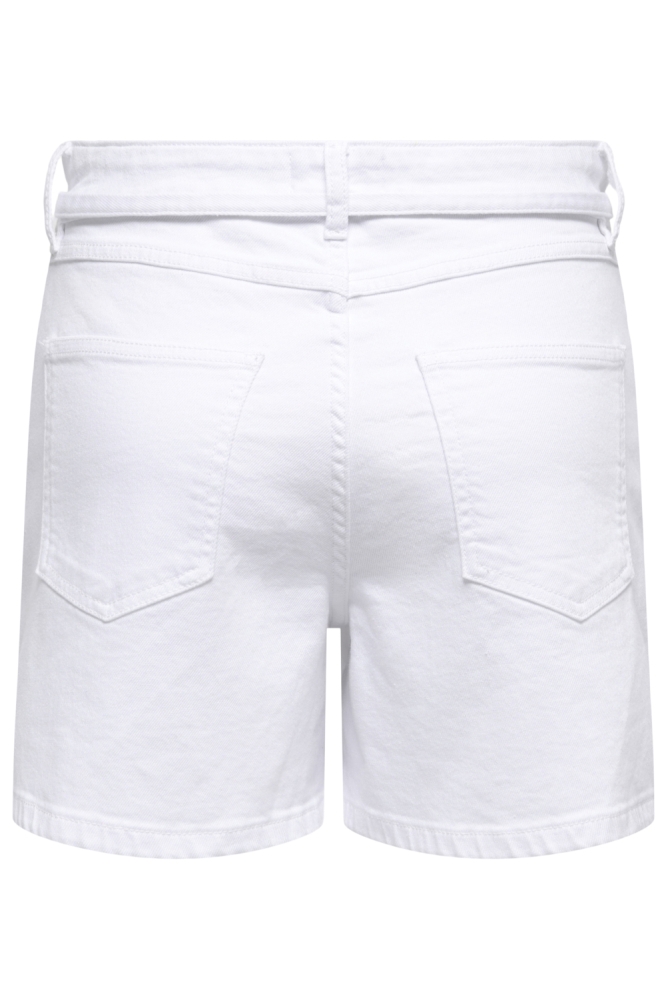 ONLGIANNA MW BELTED SHORTS AZG DNM 15340706 WHITE DENIM